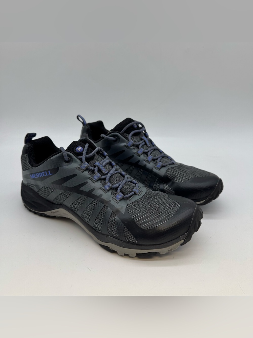 Merrell Trail Hiking Shoes Women’s 8.5 Grey Black Outdoor Sneakers